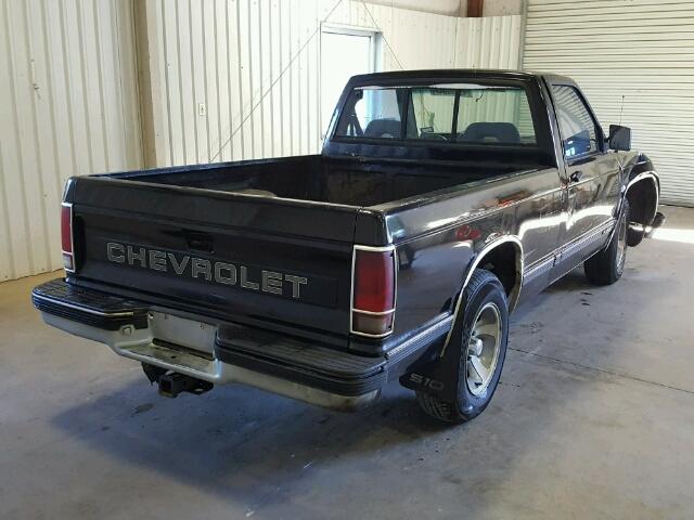 1GCCS14Z9N0132266 - 1992 CHEVROLET S TRUCK S1 BLACK photo 4