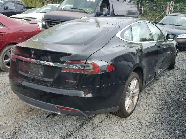 5YJSA1H25FFP73509 - 2015 TESLA MODEL S 85 BLACK photo 4