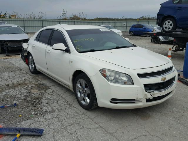 1G1ZH57BX8F297459 - 2008 CHEVROLET MALIBU 1LT WHITE photo 1