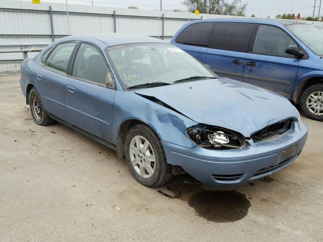 1FAFP53U07A106864 - 2007 FORD TAURUS SE BLUE photo 1