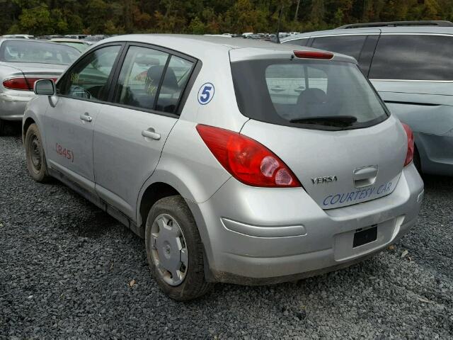 3N1BC13E98L403179 - 2008 NISSAN VERSA S SILVER photo 3