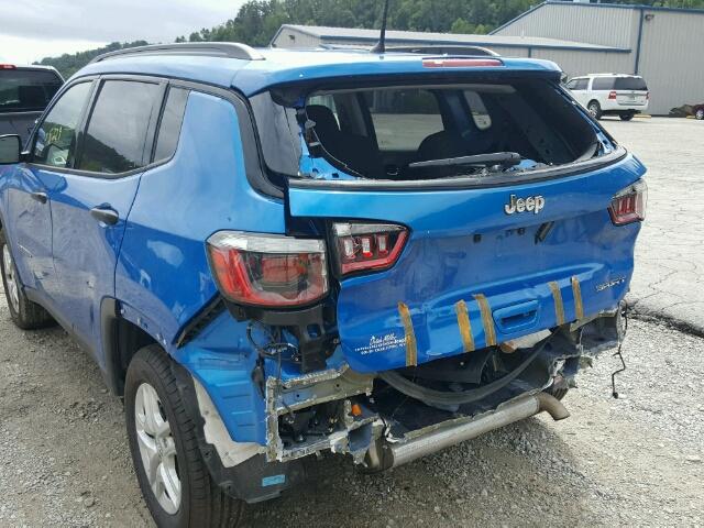3C4NJCAB6JT211129 - 2018 JEEP COMPASS SP 蓝色 照片 9