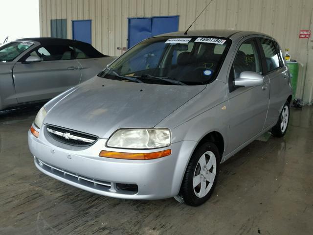 KL1TD66608B085042 - 2008 CHEVROLET AVEO BASE Szary zdjęcie 2