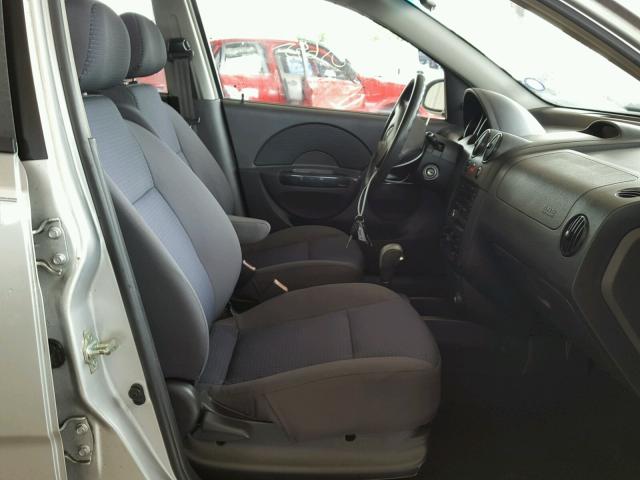 KL1TD66608B085042 - 2008 CHEVROLET AVEO BASE Szary zdjęcie 5