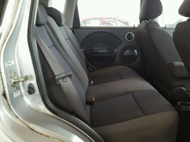 KL1TD66608B085042 - 2008 CHEVROLET AVEO BASE Szary zdjęcie 6