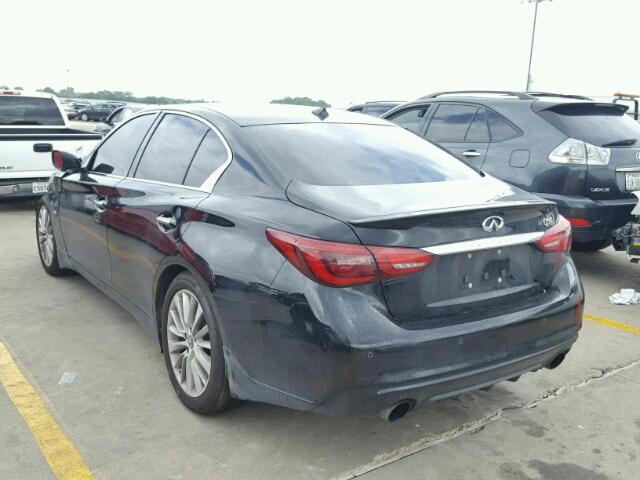 JN1EV7AP9JM363910 - 2018 INFINITI Q50 LUXE BLACK photo 3