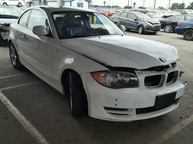 WBAUP7C54AVK77815 - 2010 BMW 128 I WHITE photo 1