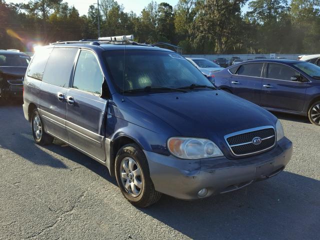 KNDUP132456684250 - 2005 KIA SEDONA BLUE photo 1