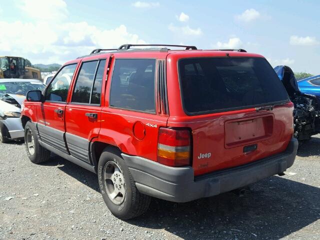 1J4GZ58S3VC583428 - 1997 JEEP GRAND CHER RED photo 3