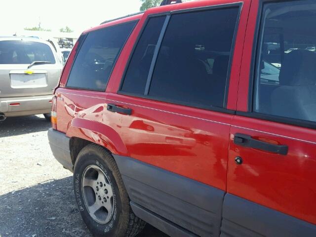 1J4GZ58S3VC583428 - 1997 JEEP GRAND CHER RED photo 9