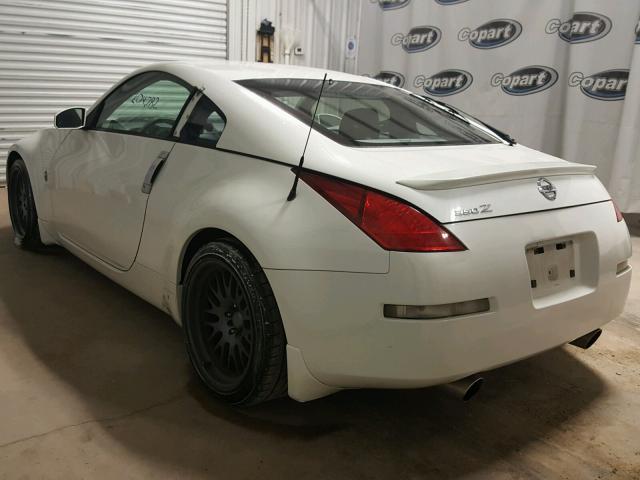 JN1AZ34E64T050863 - 2004 NISSAN 350Z WHITE photo 3