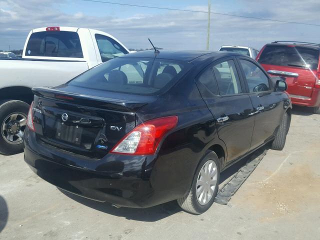 3N1CN7AP4DL833198 - 2013 NISSAN VERSA S BLACK photo 4