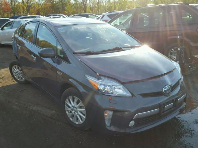 JTDKN3DP5C3011680 - 2012 TOYOTA PRIUS PLUG CHARCOAL photo 1