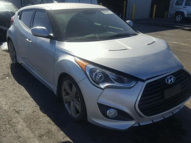 KMHTC6AE5FU242278 - 2015 HYUNDAI VELOSTER T SILVER photo 1