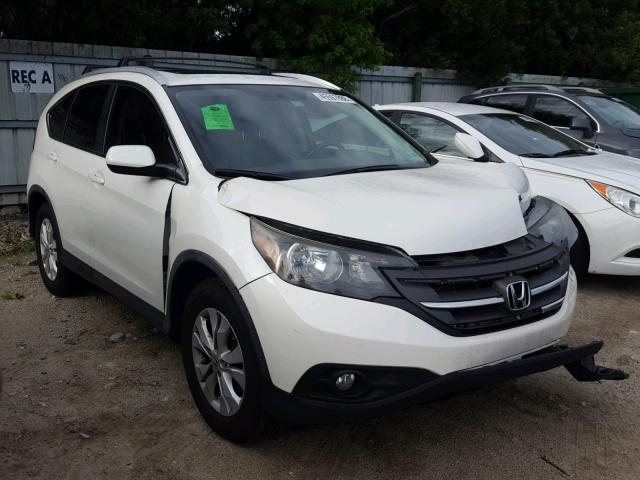 5J6RM3H74CL015127 - 2012 HONDA CR-V EXL WHITE photo 1