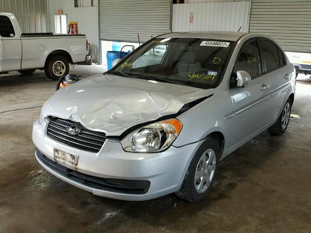 KMHCN46C79U366384 - 2009 HYUNDAI ACCENT GLS SILVER photo 2