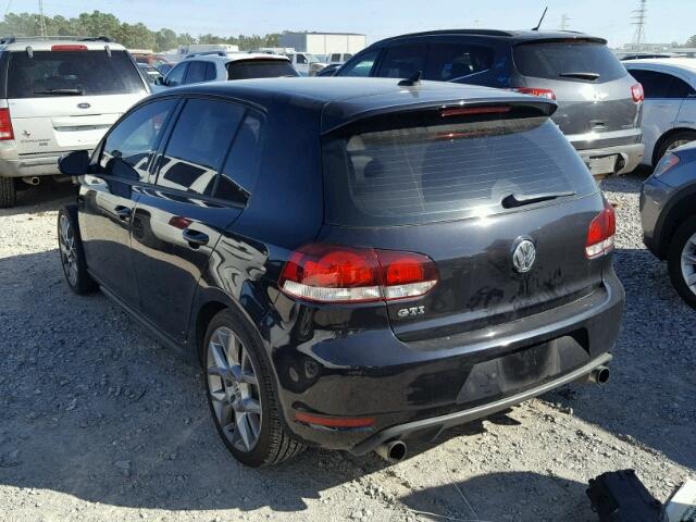 WVWHV7AJ1DW128836 - 2013 VOLKSWAGEN GTI BLACK photo 3