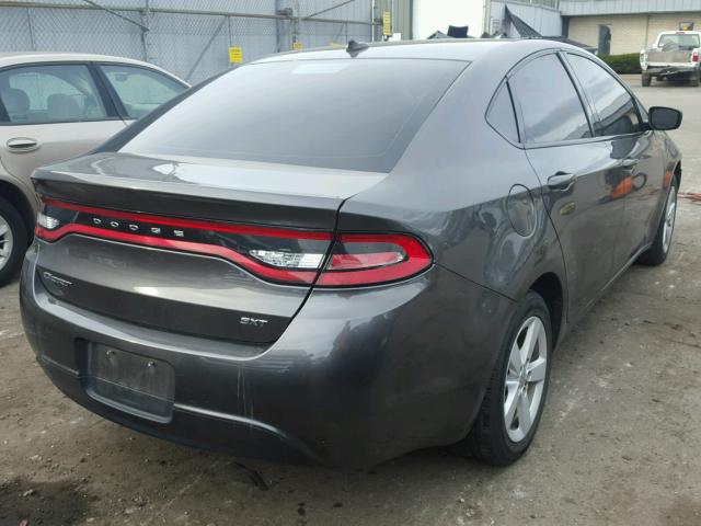 1C3CDFBB1FD200085 - 2015 DODGE DART SXT GRAY photo 4