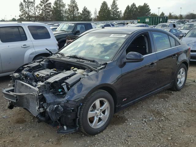 1G1PF5S97B7270299 - 2011 CHEVROLET CRUZE BLACK photo 2