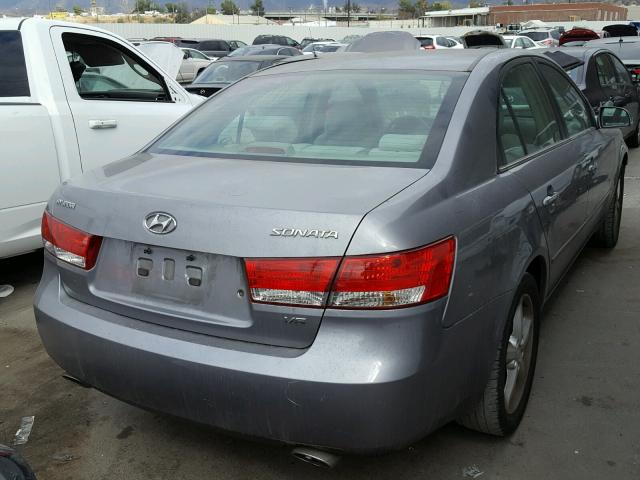 5NPEU46F26H022008 - 2006 HYUNDAI SONATA GLS GRAY photo 4