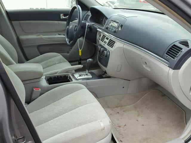 5NPEU46F26H022008 - 2006 HYUNDAI SONATA GLS GRAY photo 5