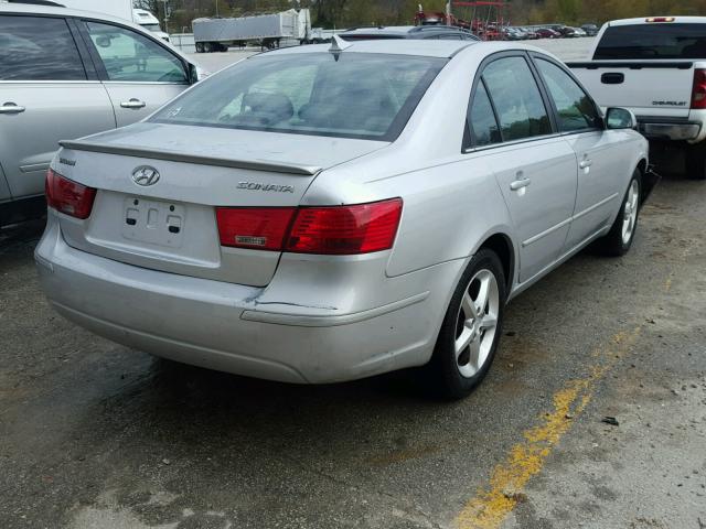 5NPEU46C99H480963 - 2009 HYUNDAI SONATA SE SILVER photo 4