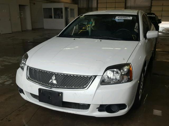 4A32B3FF6CE010391 - 2012 MITSUBISHI GALANT ES WHITE photo 2