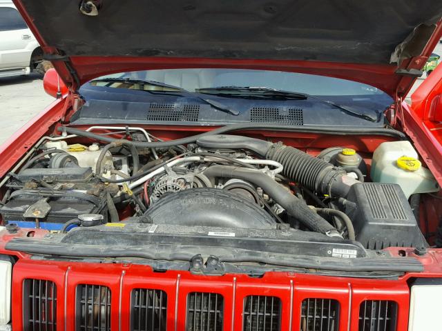 1J4GZ78Y3VC520720 - 1997 JEEP GRAND CHER RED photo 7