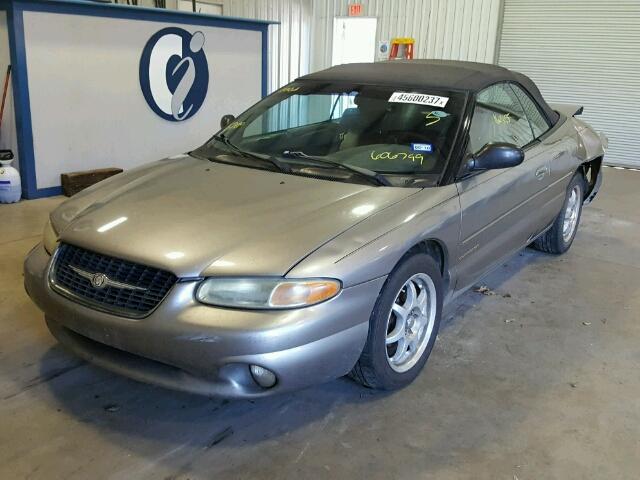 3C3EL55H8XT606799 - 1999 CHRYSLER SEBRING JX GRAY photo 2