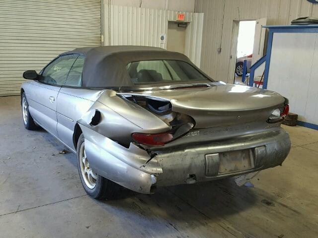 3C3EL55H8XT606799 - 1999 CHRYSLER SEBRING JX GRAY photo 3