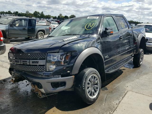 1FTFW1R61BFB08214 - 2011 FORD F150 SVT R BLACK photo 2