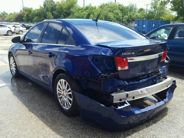 1G1PK5SCXC7136606 - 2012 CHEVROLET CRUZE ECO BLUE photo 3