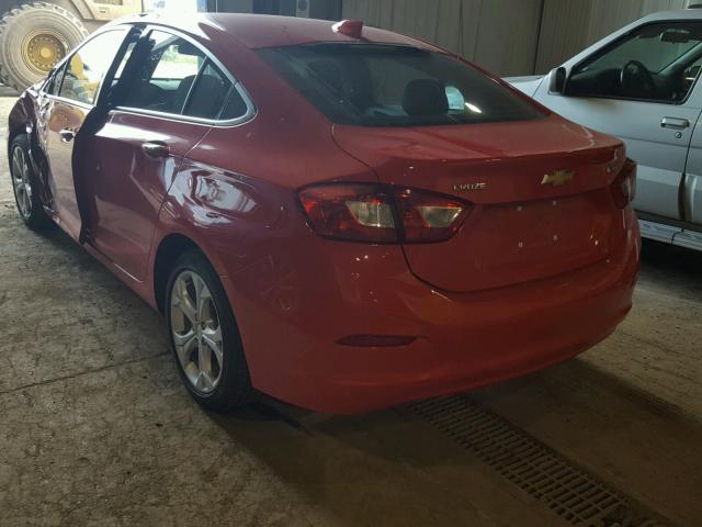 1G1BF5SM3J7220500 - 2018 CHEVROLET CRUZE PREM RED photo 3