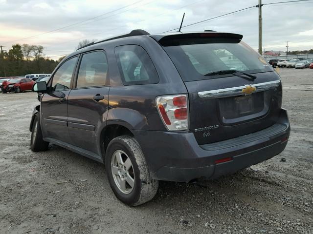 2CNDL23F386283657 - 2008 CHEVROLET EQUINOX LS CHARCOAL photo 3