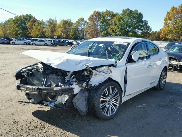 KNALN4D76E5153373 - 2014 KIA CADENZA PR WHITE photo 2