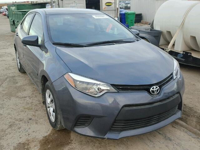 2T1BURHE1EC214526 - 2014 TOYOTA COROLLA BLUE photo 1