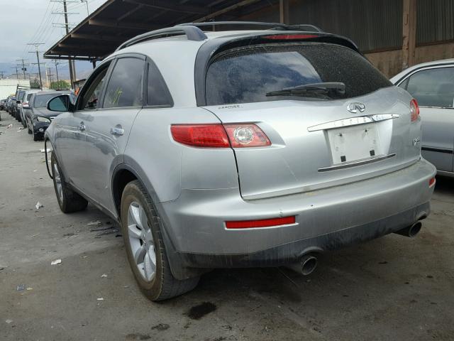 JNRAS08W14X213883 - 2004 INFINITI FX35 GRAY photo 3