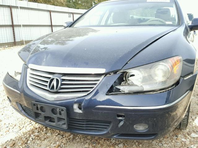 JH4KB16565C016087 - 2005 ACURA RL BLUE photo 9