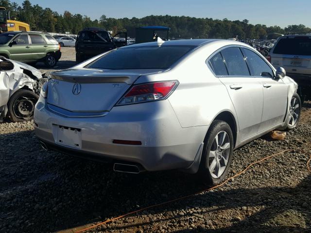 19UUA8F5XCA015752 - 2012 ACURA TL SILVER photo 4