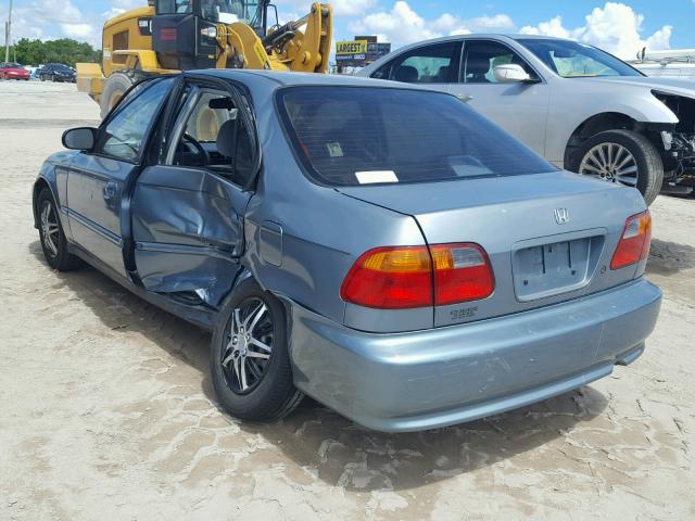 2HGEJ6619YH557181 - 2000 HONDA CIVIC BASE 青色 照片 3