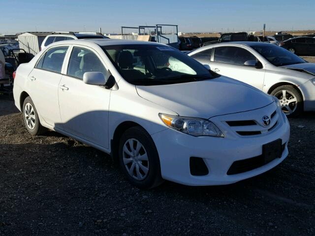 2T1BU4EE3DC102414 - 2013 TOYOTA COROLLA WHITE photo 1