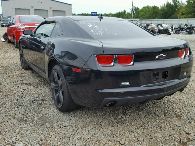 2G1FA1EV2A9174590 - 2010 CHEVROLET CAMARO LS BLACK photo 3