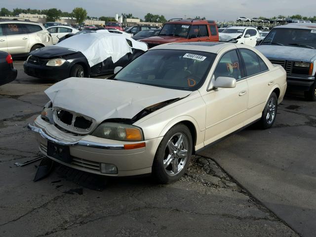 1LNHM86S22Y652231 - 2002 LINCOLN LS GOLD photo 2