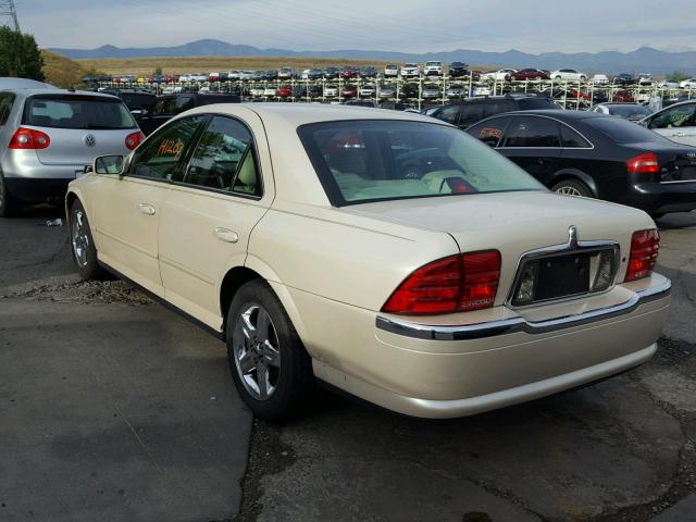 1LNHM86S22Y652231 - 2002 LINCOLN LS GOLD photo 3