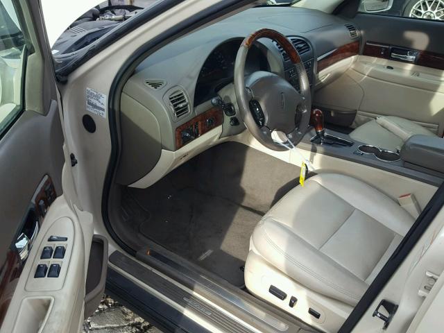 1LNHM86S22Y652231 - 2002 LINCOLN LS GOLD photo 9