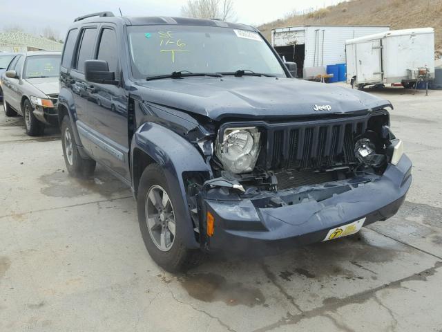 1J8GN28K78W180600 - 2008 JEEP LIBERTY SP BLUE photo 1