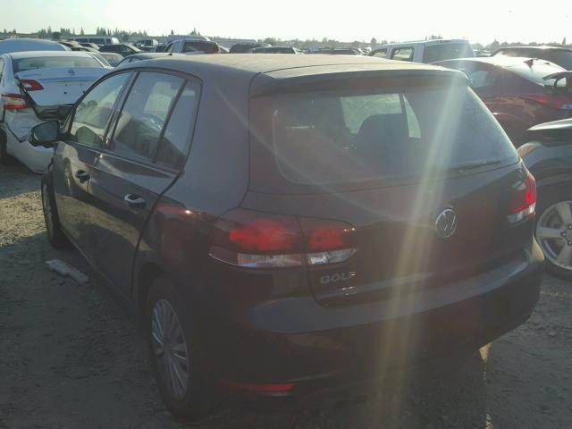 WVWDB7AJ3DW129316 - 2013 VOLKSWAGEN GOLF 黑色 照片 3