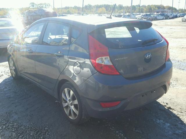 KMHCU5AE2CU033356 - 2012 HYUNDAI ACCENT GLS GRAY photo 3