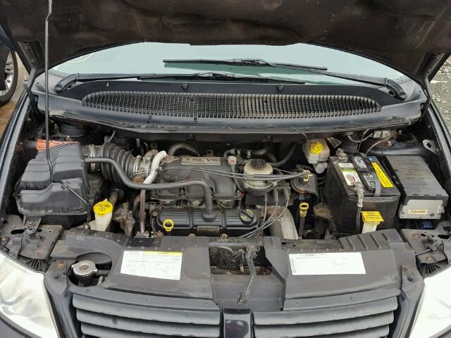 2D4GP44L46R719176 - 2006 DODGE GRAND CARA BLACK photo 7