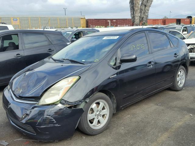 JTDKB20U773278548 - 2007 TOYOTA PRIUS BLACK photo 2